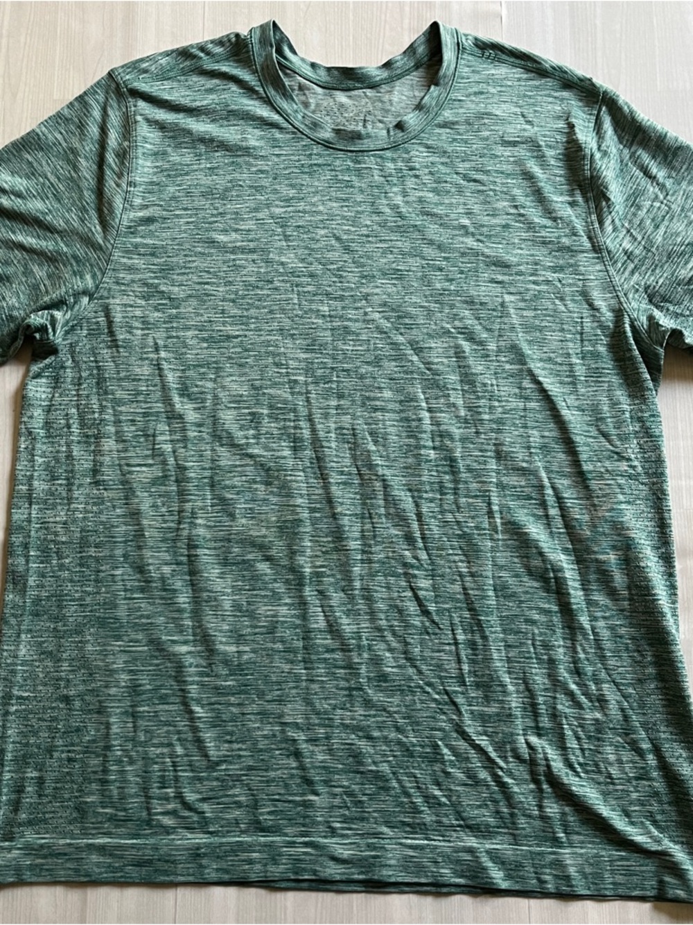 Lululemon Shirt XL Teal Metal Vent Tech Breathable GET OUTSIDE SWEATY GET DIRTY